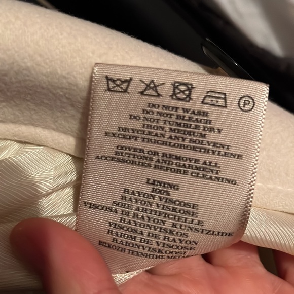 Burberry Swing Coat in Cream size 4 - Picture 7 of 7